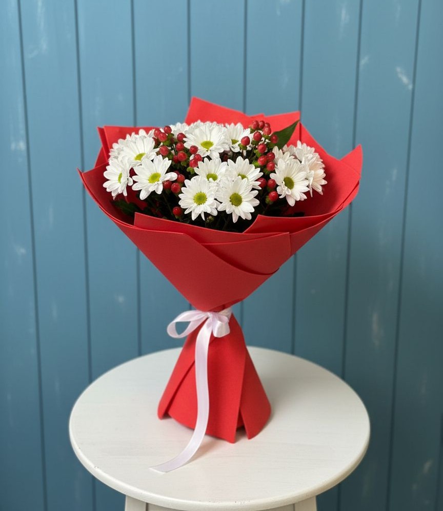 Букет цветов из: Хризантемы в Советском Руно