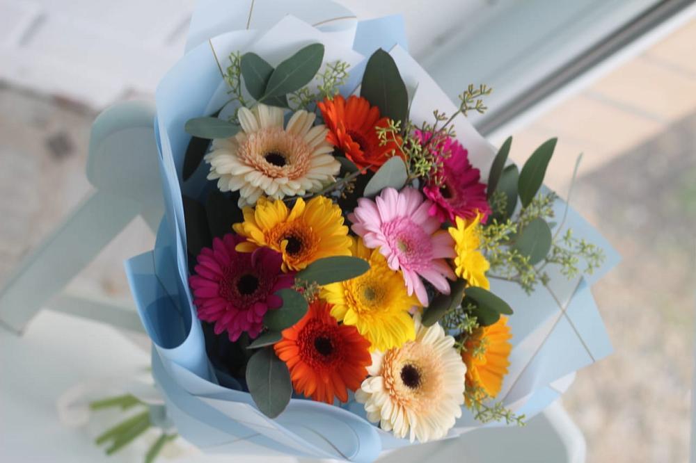 Букет цветов из: Герберы в Советском Руно