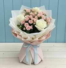 Букет цветов из:  Розы в Советском Руно