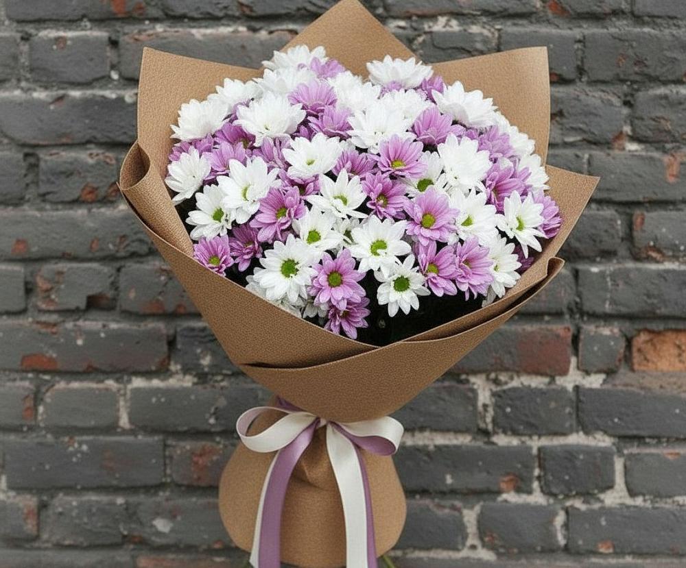 Букет цветов из: Хризантемы в Советском Руно