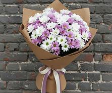 Букет цветов из:  Хризантемы #REPLACE_PRED# Советском Руно