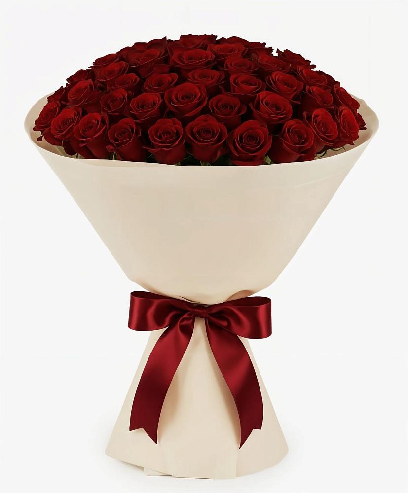 Букет 101 Бордовая роза Блэк Бакарра в Советском Руно