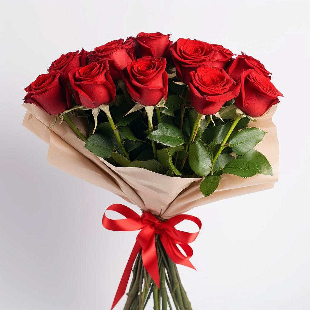 Букет 11 Красных роз Эдлесс Лав в Советском Руно