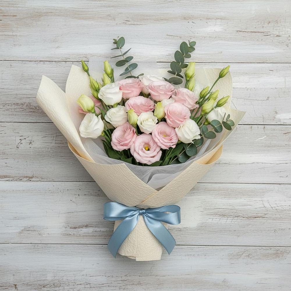 Букет цветов из: Лизиантусы в Советском Руно